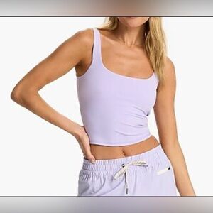 Aritzia Wilfred Lavender Cropped Tank Top